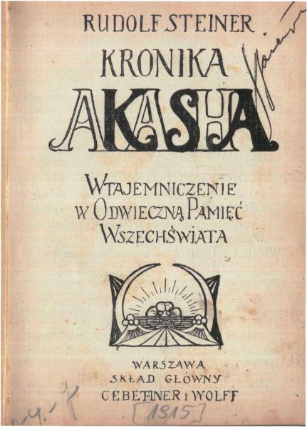 Kronika Akaszy Rudolf Steiner 1915